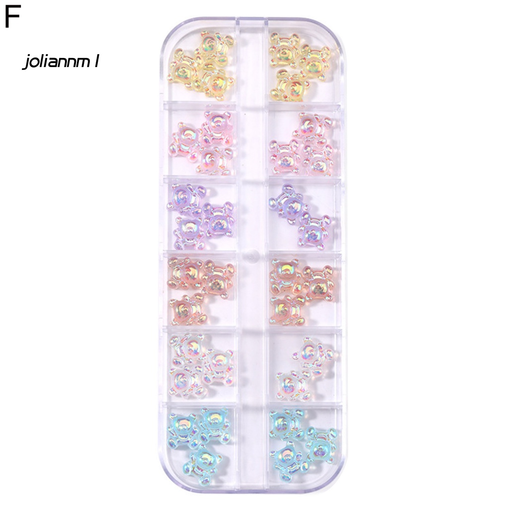 1 Hộp Phụ Kiện Trang Trí Móng Tay 3D Sáng Tạo