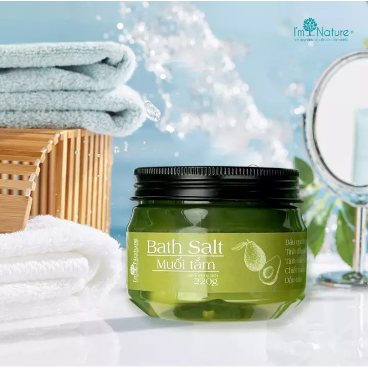 (Chính Hãng) Muối Tắm Thảo Mộc I'M NATURE Giảm Mụn Lưng - Rôm Sảy - Thâm Nang Lông 220Gr | BigBuy360 - bigbuy360.vn