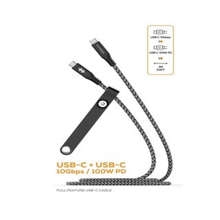 CÁP DATA USB-C TO C HYPERDRIVE HD-CBG601