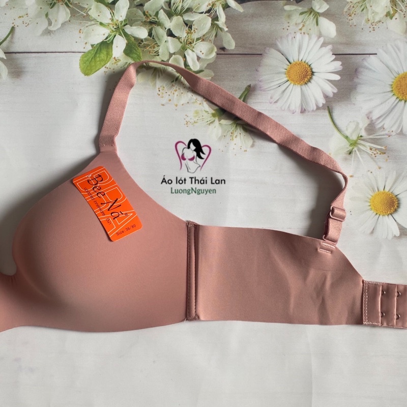 Áo lót Thái lan không gọng bigsize mút mỏng c811 su đúc cho ngực to size 36 đến size 42 không đường may