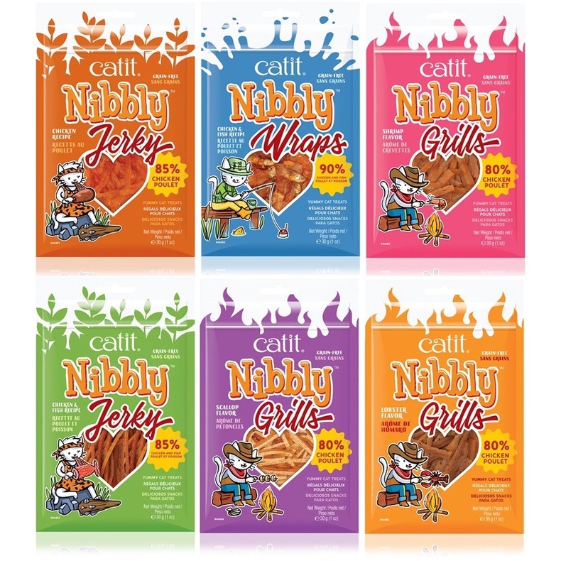 🇹🇭 Snack Bánh Thưởng Cho Mèo Pet8 Catit Nibbly Nhiều Vị 30g