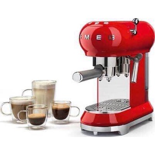 Máy pha cà phê smeg đỏ ecf01rdeu