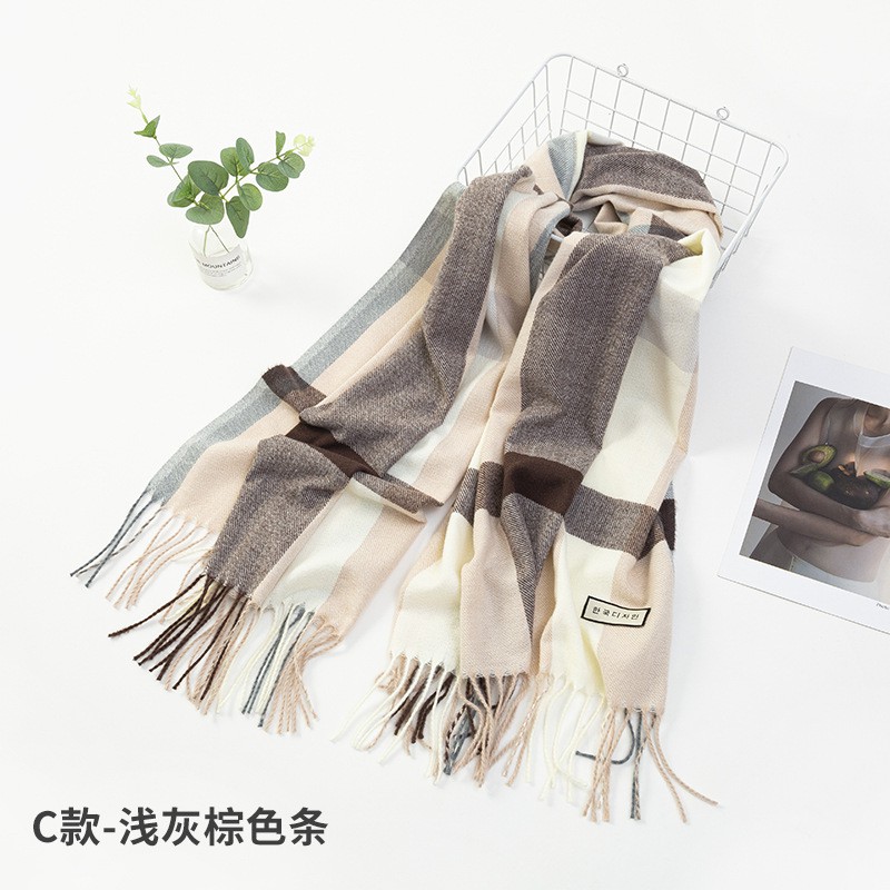 KHĂN CHOÀNG NAM NỮ CASHMERE KẺ LOẠI 1 CÁC MÀU TRƠN CỰC MỊN ĐẸP KL08