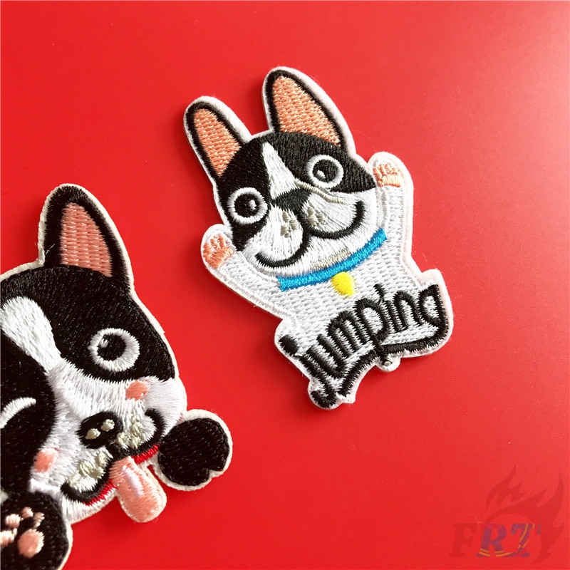 Set 1 / 2 Miếng Vá Quần Áo Hình Chó Husky Dễ Thương