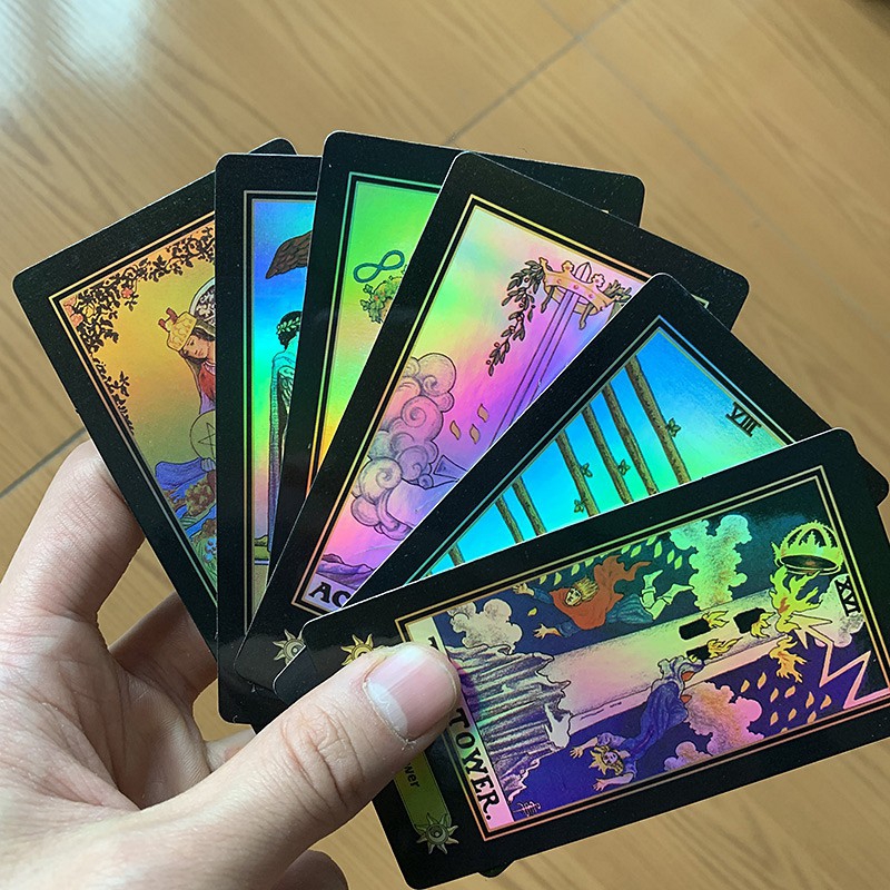 Bộ Bài Tarot Bói  Waite Tarot Cards Holographic tarot Cao Cấp