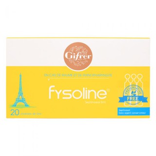 Nước Muối Sinh Lý Vệ Sinh Mũi Đặc Trị Fysoline Vàng 5ml Hộp 20 Ống (2 Vỉ)