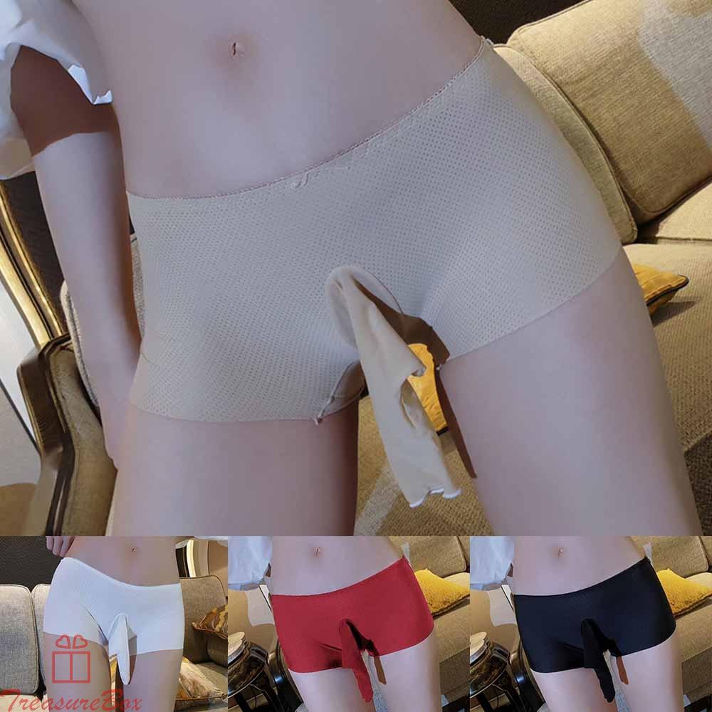 Mens Underwear Low Waist One Size Panties Penis Sheath Pouch Solid Color