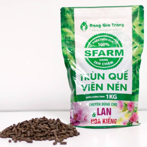 Trùn Quế Viên Nén 1Kg Phân Tan Chậm Không Tạp Chất Sfarm - Trồng Rau Xanh Rau Sạch Bằng Đất Sạch, Xơ Dừa Mùn Dừa