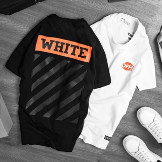 | Ảnh thật | Áo Off White Chữ Cam