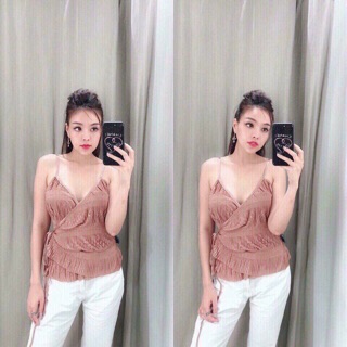 Freeship 99k TQ_Áo 2 dây zara