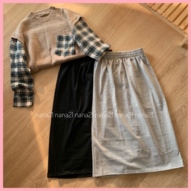 Chân váy thun xẻ | BigBuy360 - bigbuy360.vn