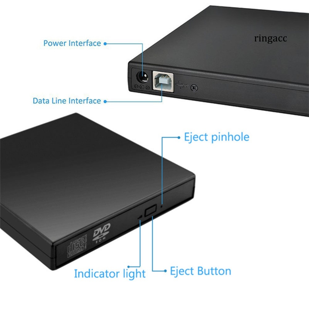 Ổ Đĩa Cd Vcd Dvd Ngoài Usb Ngoài Cho Máy Tính Để Bàn | BigBuy360 - bigbuy360.vn