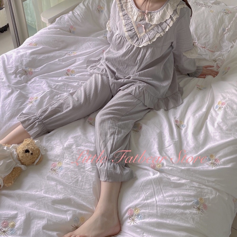 BỘ NGỦ CÔNG CHÚA NƠ BÈO CUTE QCCC | BigBuy360 - bigbuy360.vn