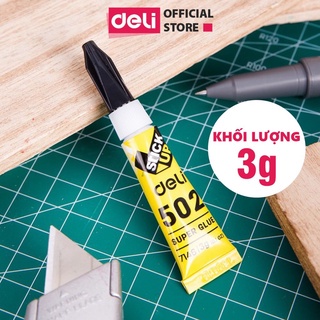 Keo siêu dính Deli có thể dính túi ,giày,dép - keo 502 deli - 1 lọ - 7146 - HOKAMI STORE