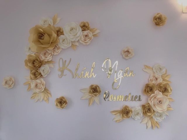 Set 30 bông giấy backdrop