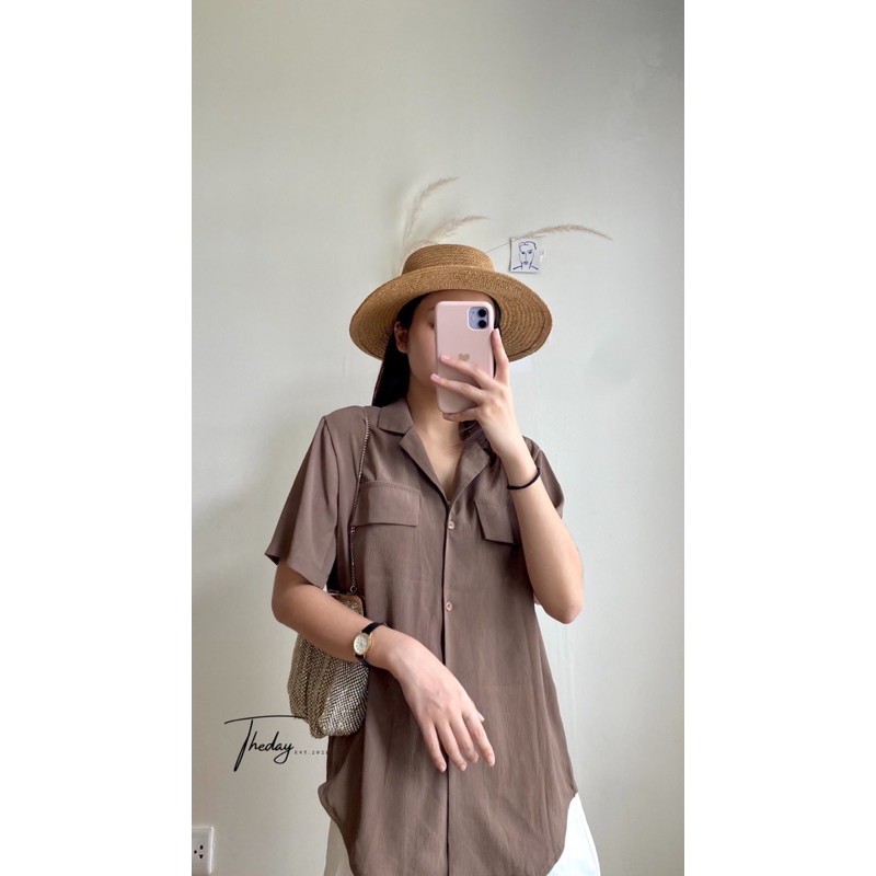 Sơ mi cộc tay cố vest