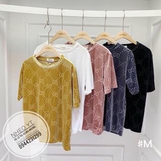 Áo nhung cộc tay nữ siêu hot ( ảnh thật)