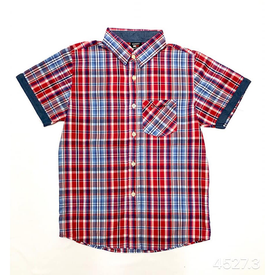 SP46 Áo sơ mi kẻ bt S-XXL (35-50kg) có S, M
