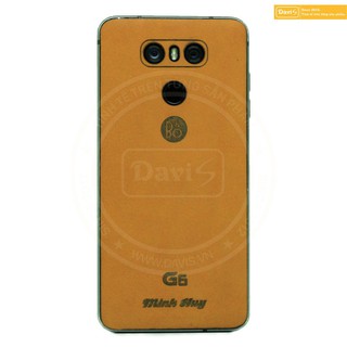 Miếng dán da dán da bò thật cao cấp cho LG G6