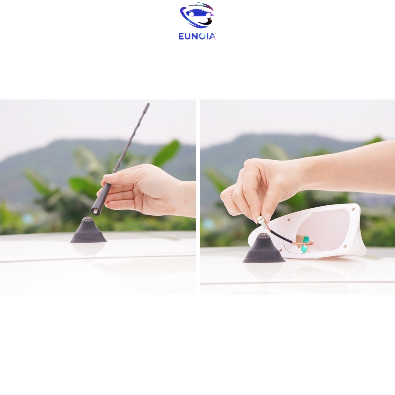 Vây cá mập ô tô, Ăng ten vây cá ô tô tặng kèm keo dán 3M, tăng khả năng bắt sóng - vừa hầu hết các dòng xe