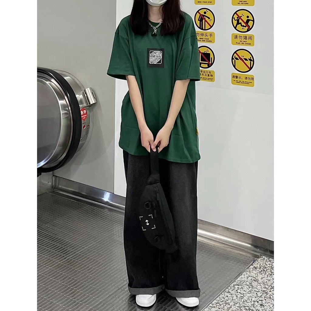 Áo thun tay lỡ CRAW phông unisex nam nữ vải coton mềm mịn, co dãn Oversize form rộng - 0016