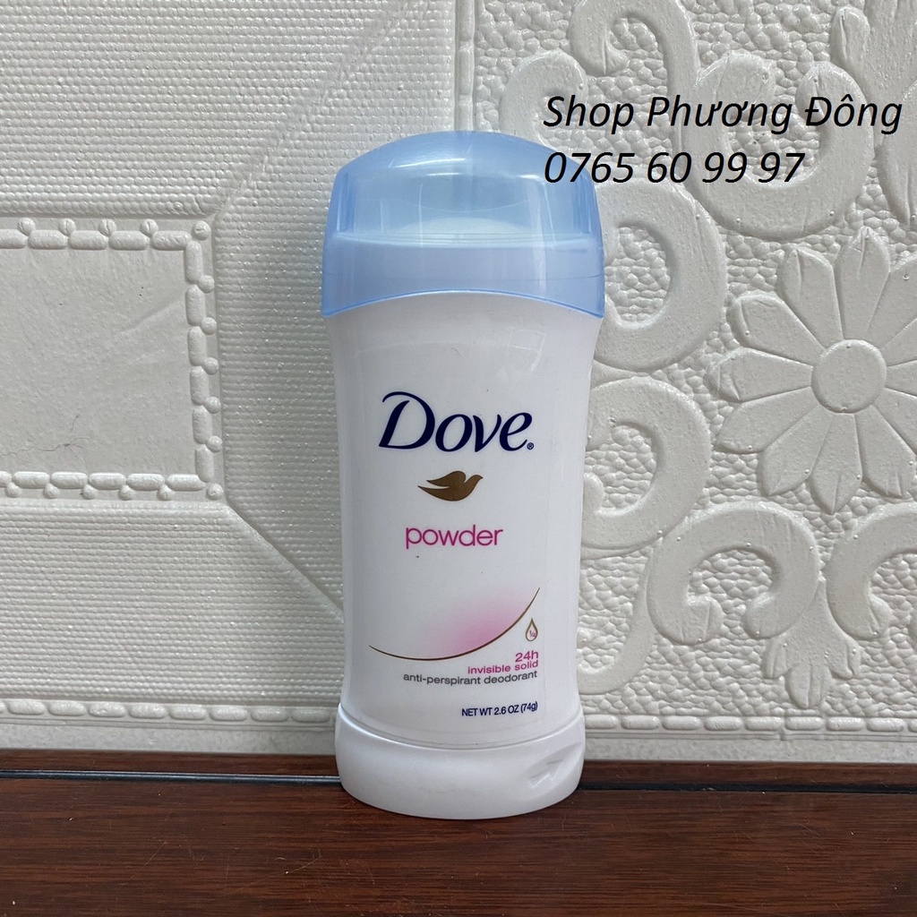 (USA) Sáp Khử Mùi Dove Powder 24h 74g