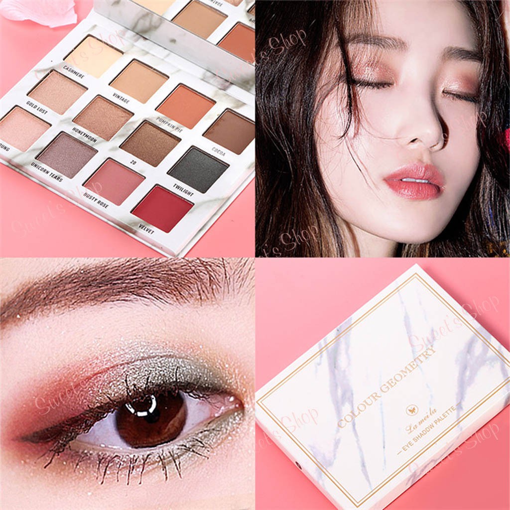 Bảng Phấn Mắt💖FREESHIP💖Bảng phấn mắt 12 ô màu Colour Geometry của Lameila hàng cao cấp nội địa Trung | BigBuy360 - bigbuy360.vn