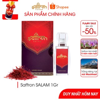 Combo Saffron SALAM cao cấp hộp 1Gr + 1Gr bột Saffron Powder