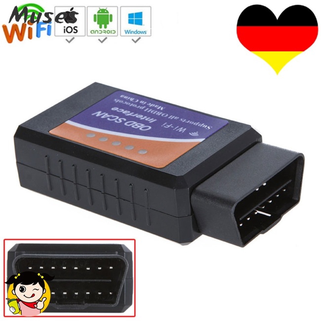 Thiết bị quét mã chẩn đoán lỗi ô tô kết nối wifi 1.5V OBD2 ELM327 sử dụng chip PIC18F25K80