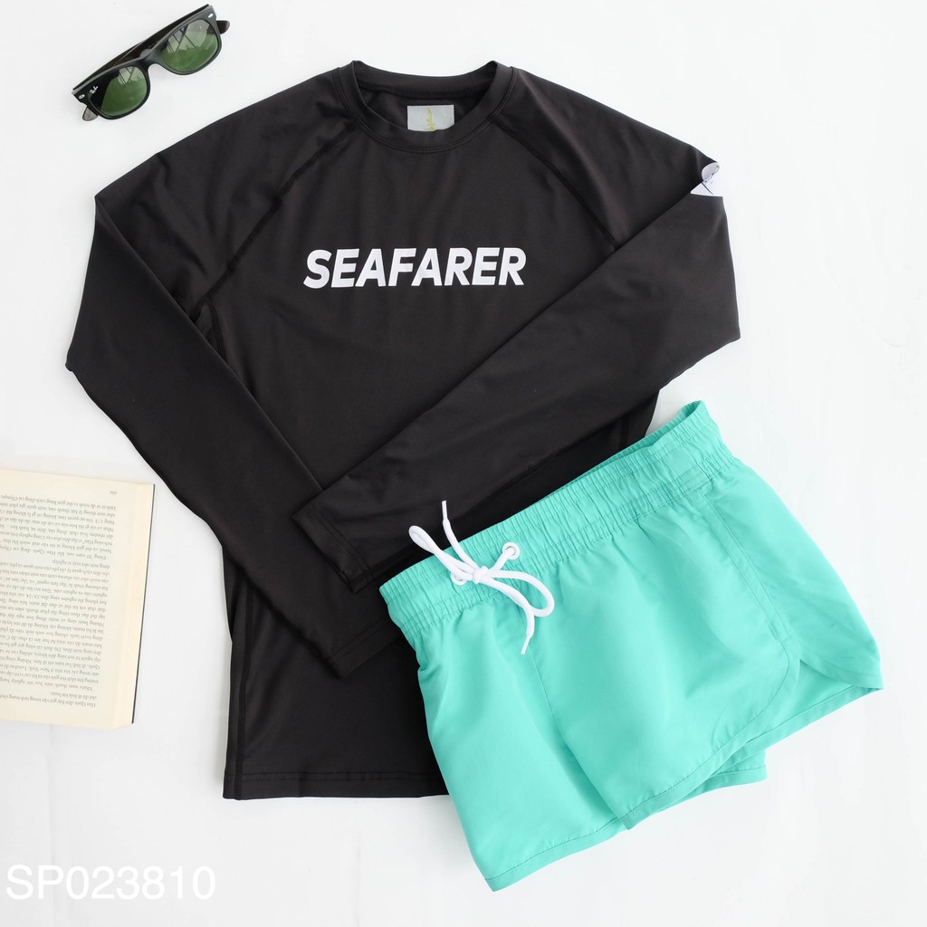 [Mã FATHANG5 giảm 10K đơn 50K] Áo bơi dài tay Seafarer Hàn Quốc [ẢNH THẬT] Vải co giãn, nhanh khô, giữ nhiệt cực tốt