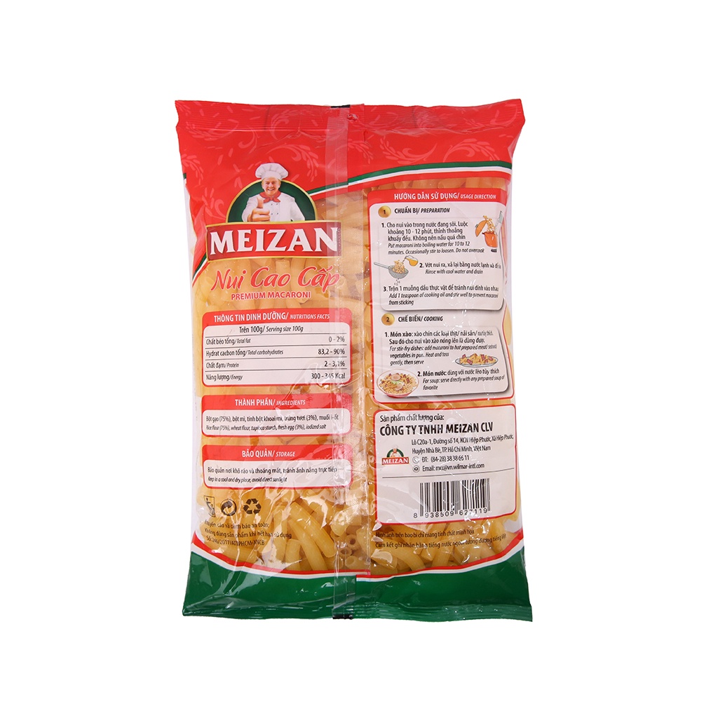 Nui cao cấp Meizan 400g