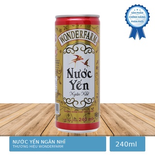 Lon Nước Yến Ngân Nhĩ Wonderfarm 240ml