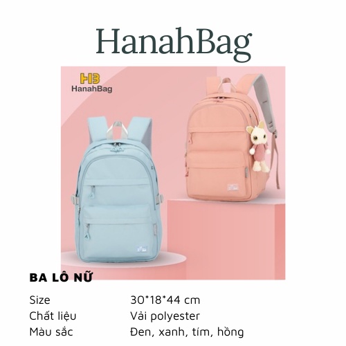 Balo Nữ Học Sinh, Sinh Viên Kiểu Mới Lớp Xốp Mềm Bảo Vệ Lưng Phong Cách Thanh Lịch, Đơn Giản