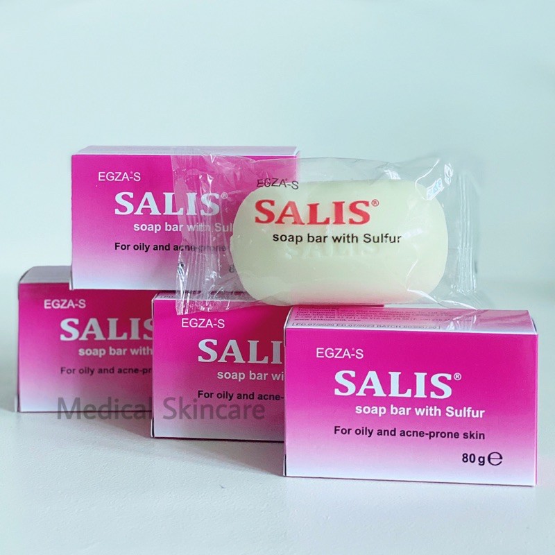 [ Chính Hãng ] Xà Bông Tắm Mụn SALIS SOAP BAR 80G