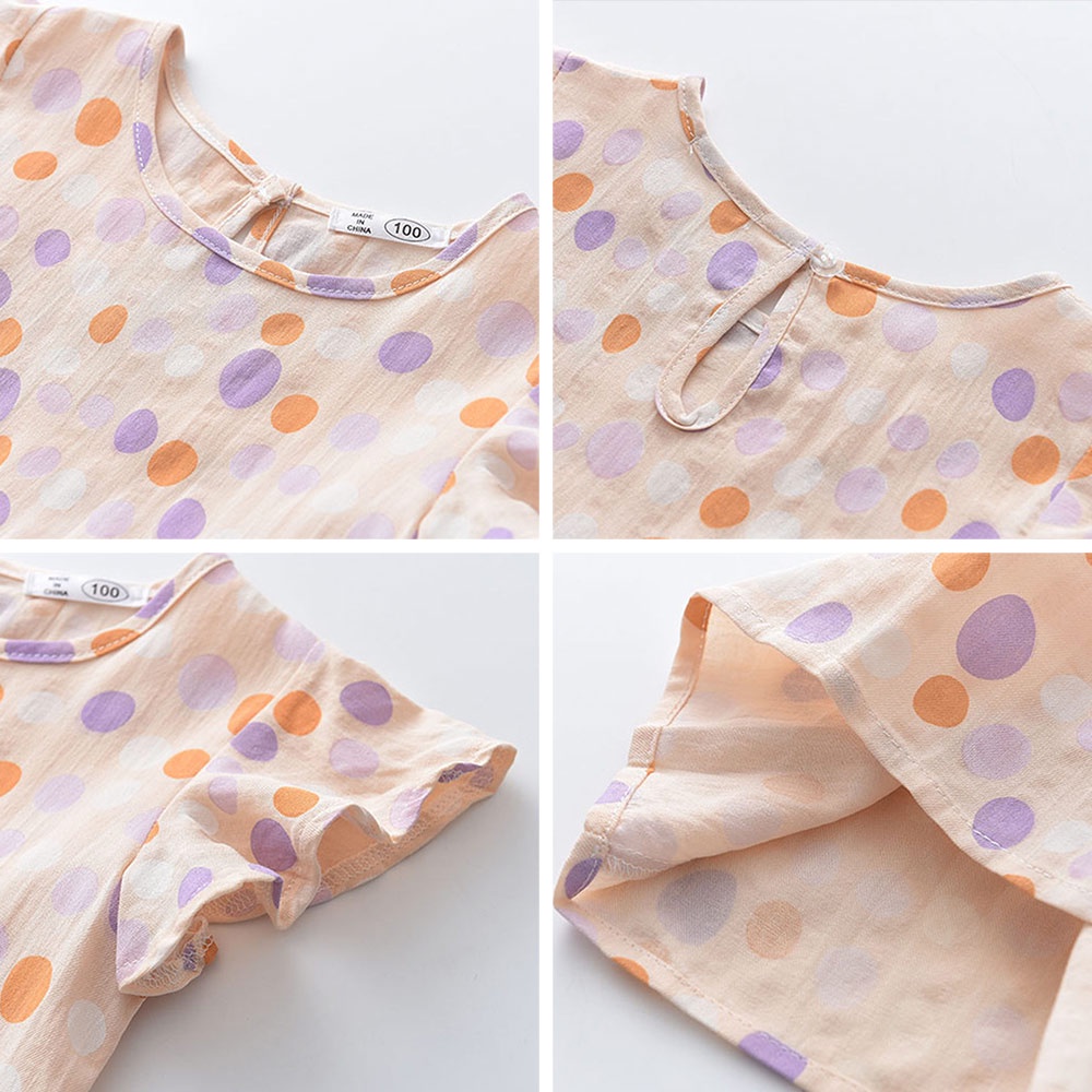 Đầm BEAR LEADER họa tiết chấm bi xinh xắn thời trang dành cho bé gái 2-6 tuổi