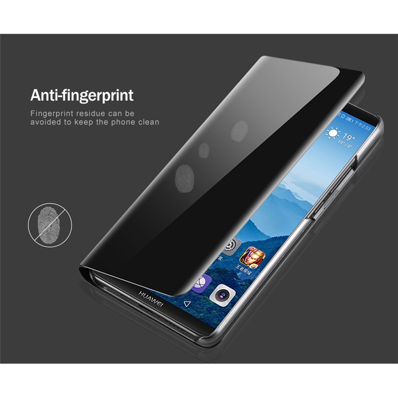 Bao da điện thoại nắp gương lật thông minh cho Oppo Realme 3/F11 Pro | BigBuy360 - bigbuy360.vn