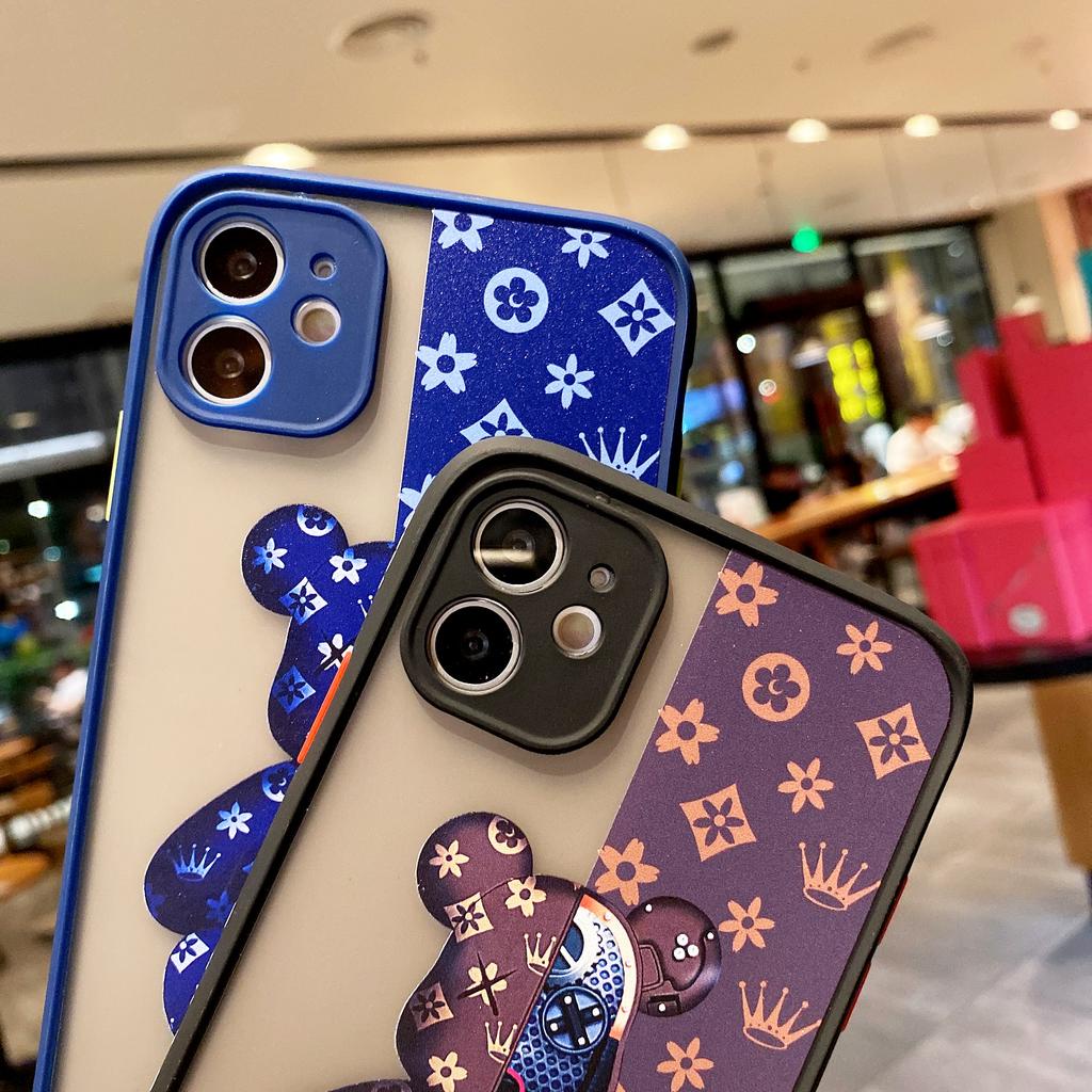 Ốp Điện Thoại In Hình Gấu KAWS Cho IPhone 13Promax 12 11 7Plus X Xs Max XR 8 7