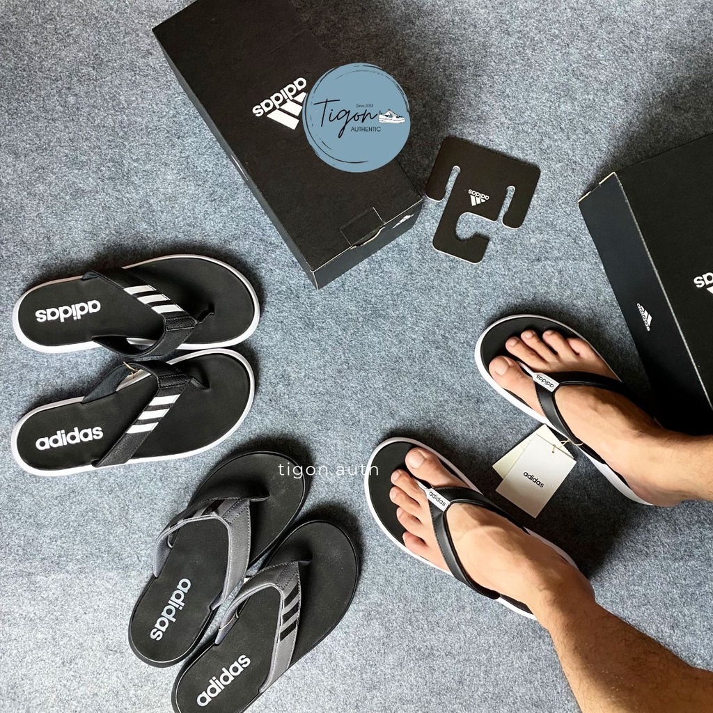 Dép Xỏ Ngón Adidas Chính Hãng , Dép Kẹp Adidas Comfort Flipflops Chất Liệu Da Cao Su Cao Cấp Thiết Kế Trẻ Trung Đơn Giản