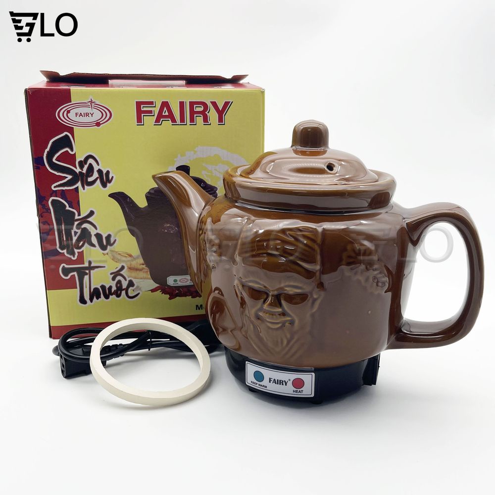 [Hỏa Tốc HCM] Ấm Siêu Sắc Thuốc Bắc 2.8L Kèm Vòng Sứ Cao Cấp