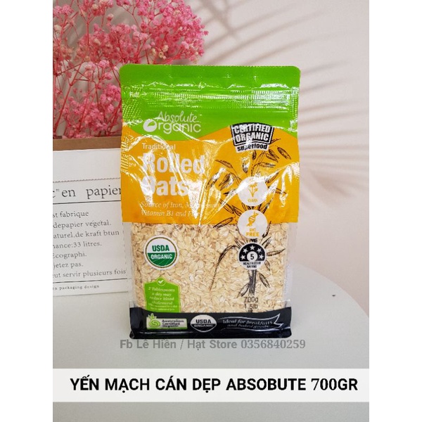 YẾN MẠCH ABSOLUTE ROLLED OAT 700GR