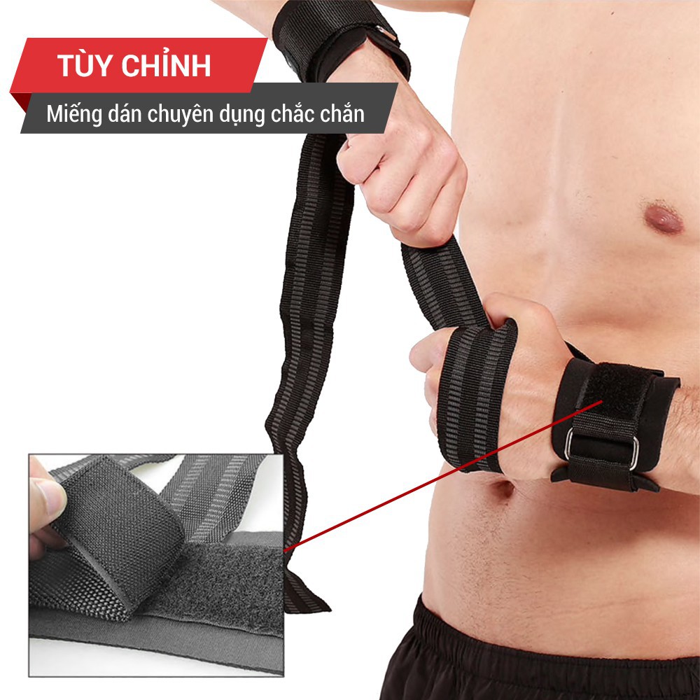 [ CHÍNH HÃNG ] - Dây kéo lưng tập gym Lifting Straps . GF731LS (1 Đôi)