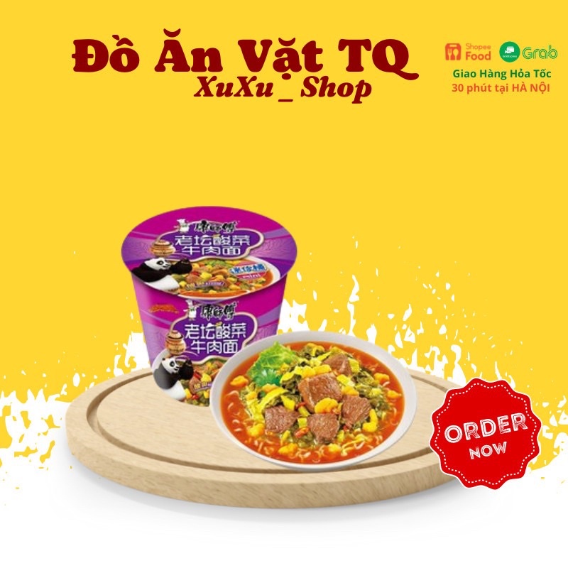 Mì bò dưa chua gấu trúc