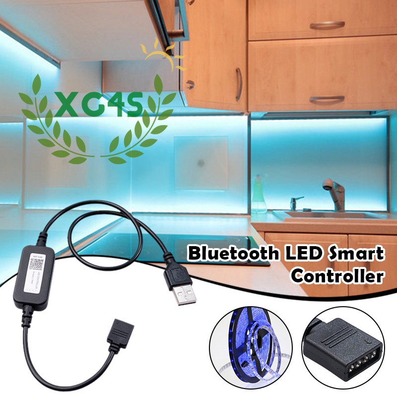 Bộ Điều Khiển Đèn Led Dc 5v Rgb Kết Nối Bluetooth Usb