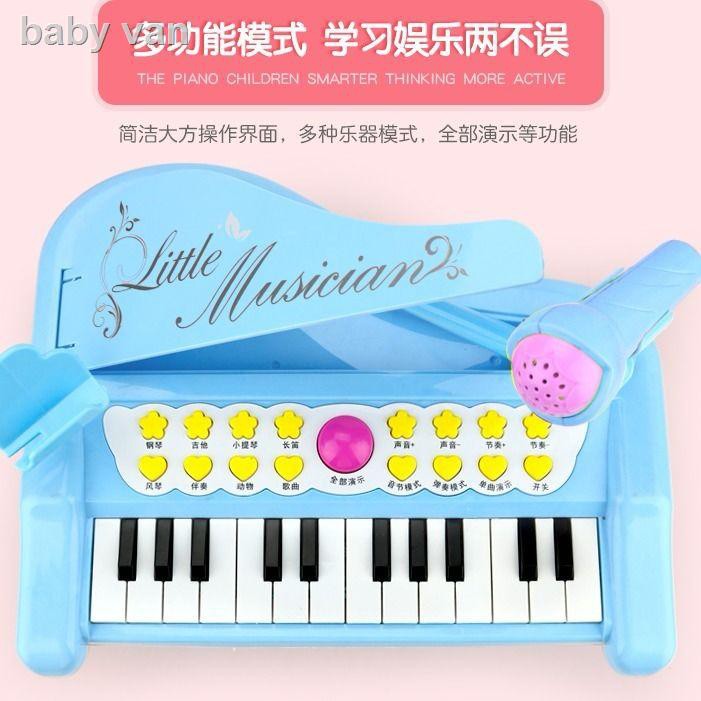 ✔▧□Đàn piano điện tử trẻ em sơ sinh bé gái sơ sinh piano trẻ sơ sinh giáo dục sớm piano 0 âm nhạc 2 đồ chơi 1-3 tuổi bé