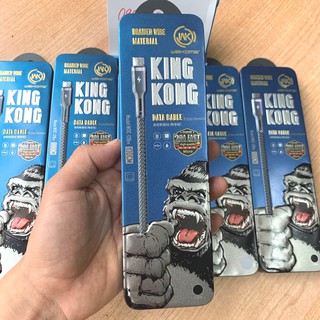 Dây cáp sạc cao cấp Wekome King Kông siêu bền chuẩn sạc Siêu nhanh, Model: WOC-1m; có 01 đầu ra chân Micro - (Mã SA30)