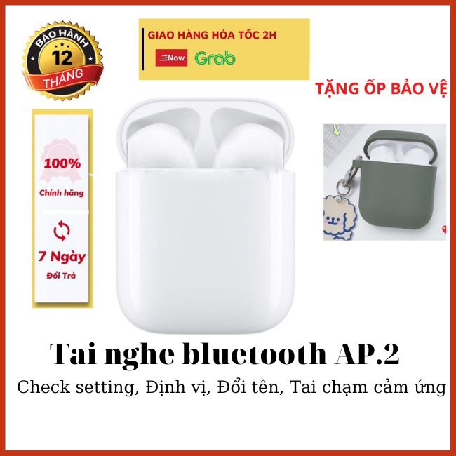 Tai Nghe Bluetooth EP2 cao cấp, Tai Nghe không dây Full chức năng, Định Vị, Đổi Tên, Pin Trâu, Dùng cho mọi dòng máy