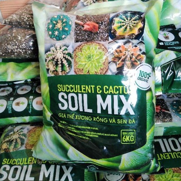 Đất Soil Mix Trồng Sen Đá, Xương Rồng Chuyên Dụng 1Kg