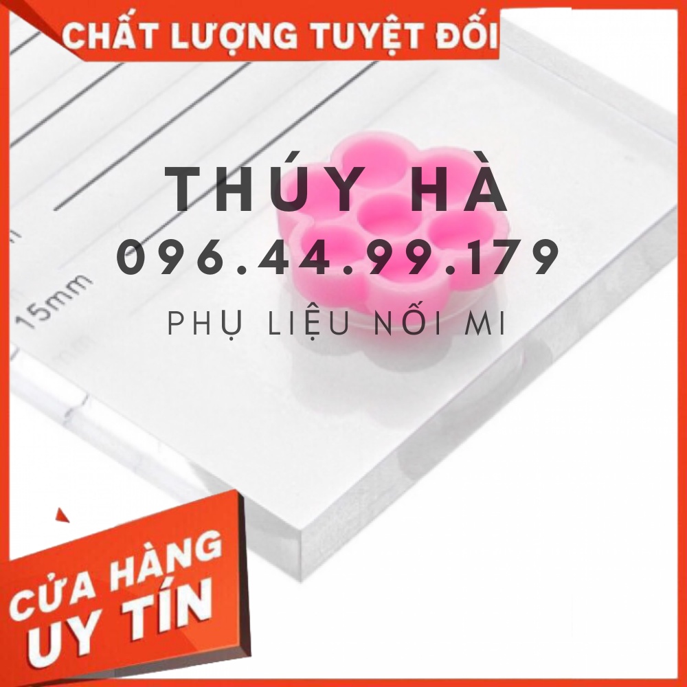 Nút hoa đựng keo nối mi(túi 100-50-25 cái)_dụng cụ mi_keo nối mi_uốn mi_mi fan_THÚY HÀ