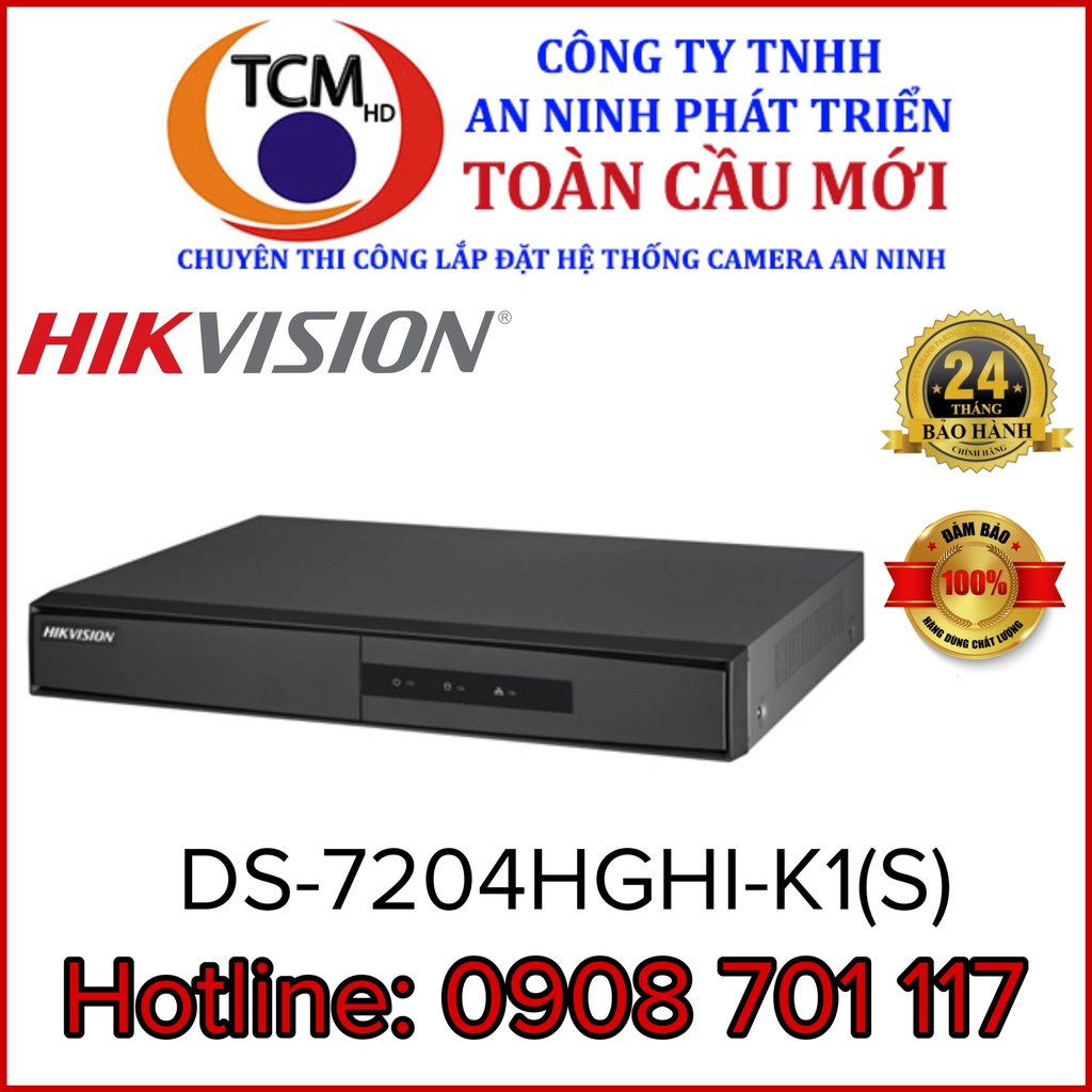 Đầu thu 4 kênh Hikvision DS-7204HGHI-K1