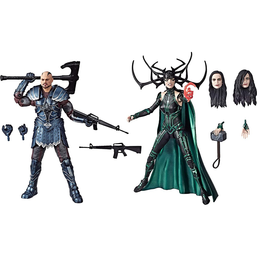 (Pre-Oder) Mô hình Marvel Legends Series Thor: Ragnarok 6"-Scale Movie-Inspired Skurge & Marvel’s Hela Collectible Actio